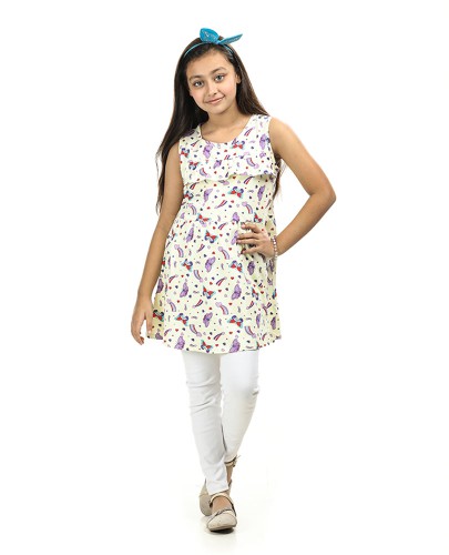 Girl's Sleeveless Frock